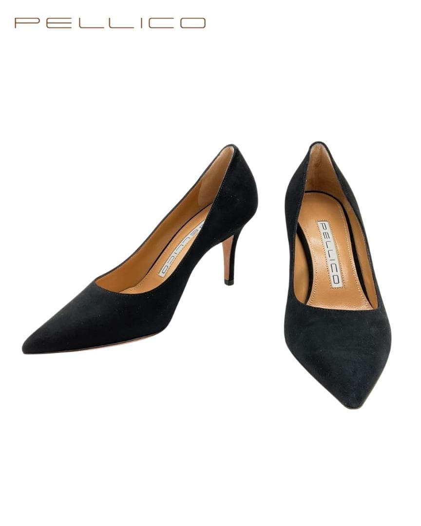【新品】PELLICO スエードポインテッドトゥ ハイヒールパンプス 35.5