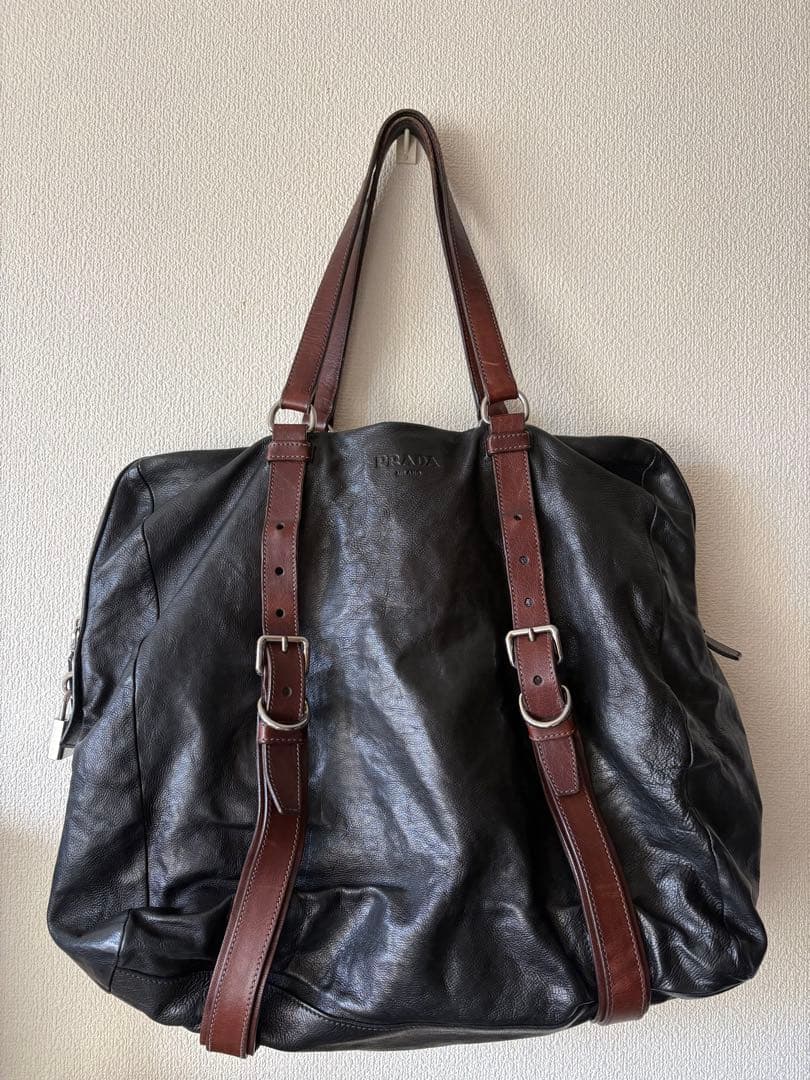 PRADA プラダ　レザートートバッグ　ボストンバック