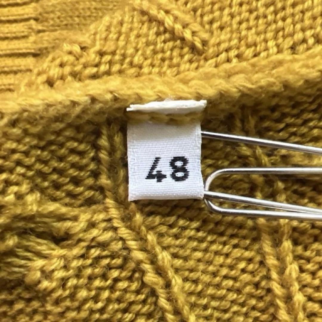 美品 3.9万 BAFY タートルネック 48 マスタード イタリア製 バフィー