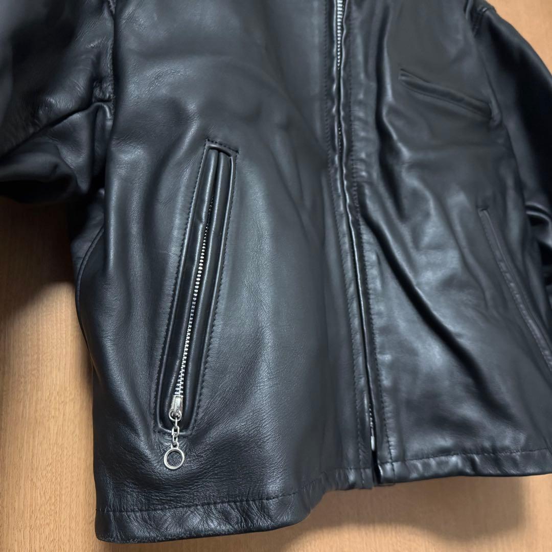 【美品】希少サイズ 3XL 米国製 Schott シングルライダース 641