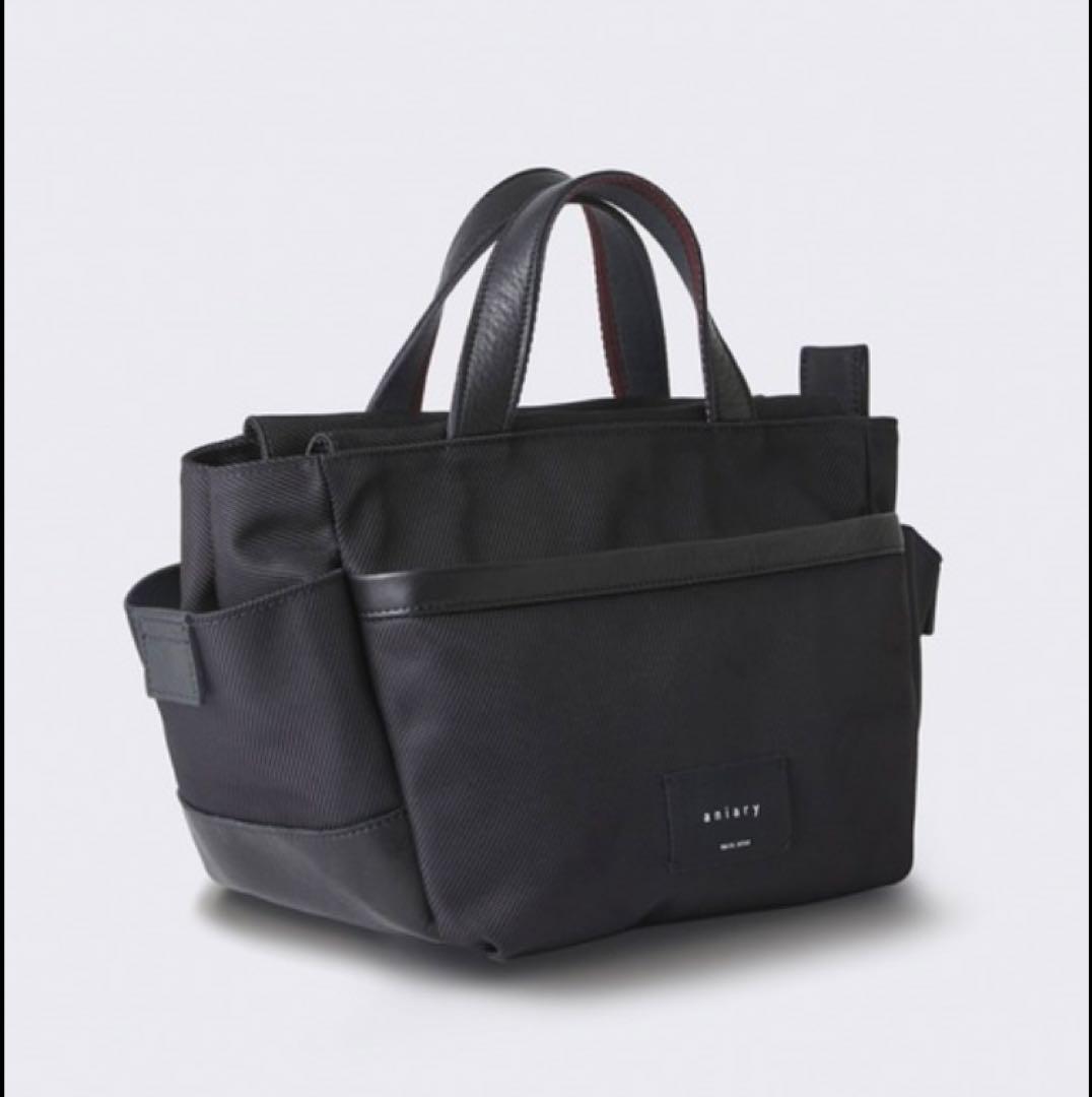 【美品】アニアリ　aniary ミニトートバッグ　　メンズ　ブラック 黒