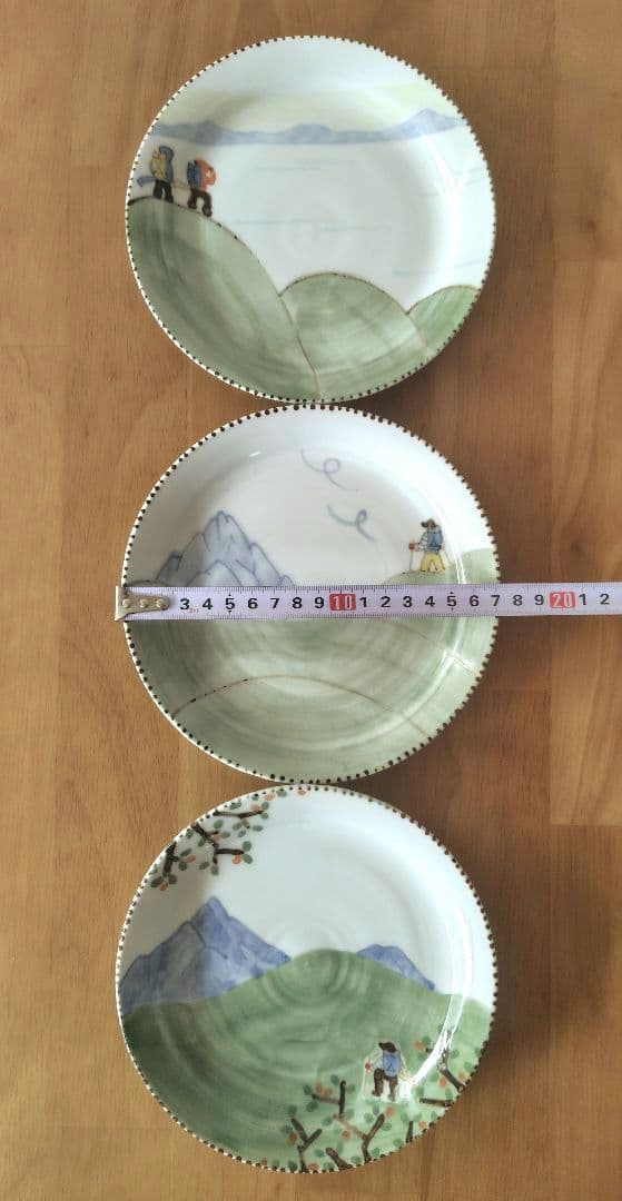 中町いずみさん 『山シリーズ』プレート ３枚セット