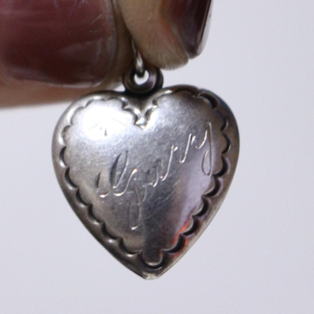 30s　スウィートハートジュエリー　WW2　 ギフトに　名前　ピュアハート　古着