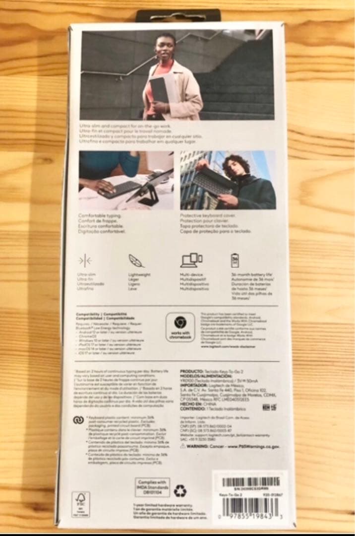 【US 配列】Logitech KEYS-TO-GO 2 ロジテック キーボード