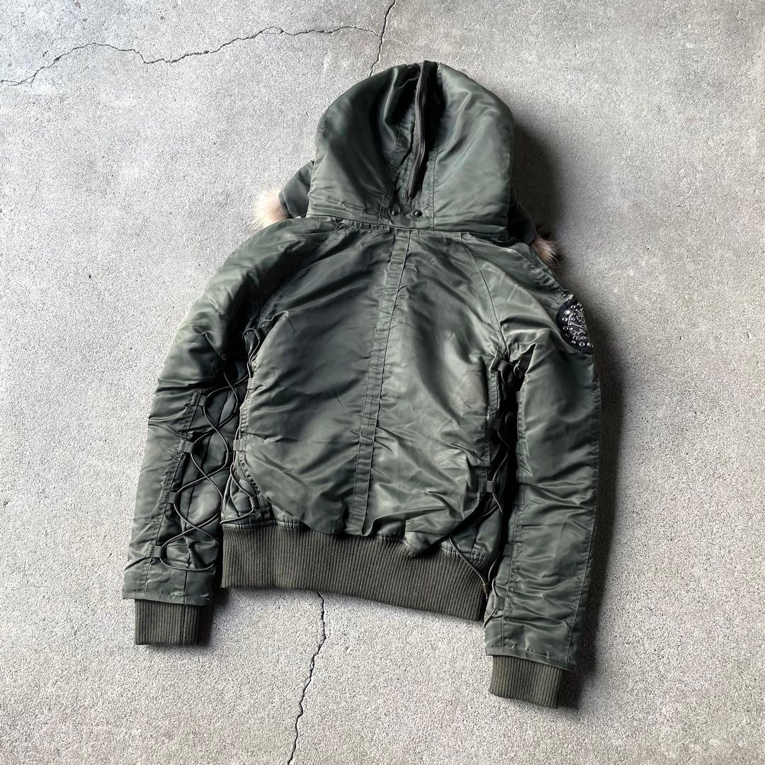 AVIREX N-2B フライトジャケット レオパード柄 短丈 00s y2k