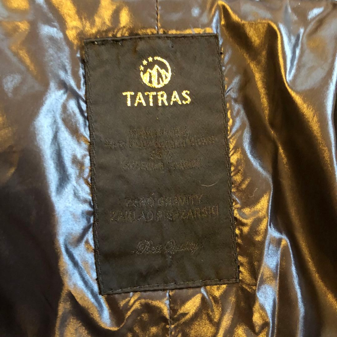 ちこタトラス　ロングダウンコート　ラクーンファー　ブラック　L