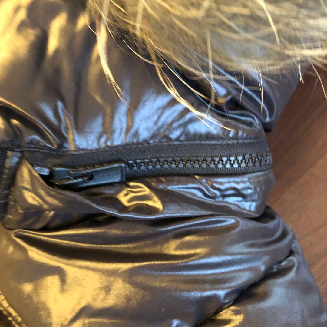 ちこタトラス　ロングダウンコート　ラクーンファー　ブラック　L