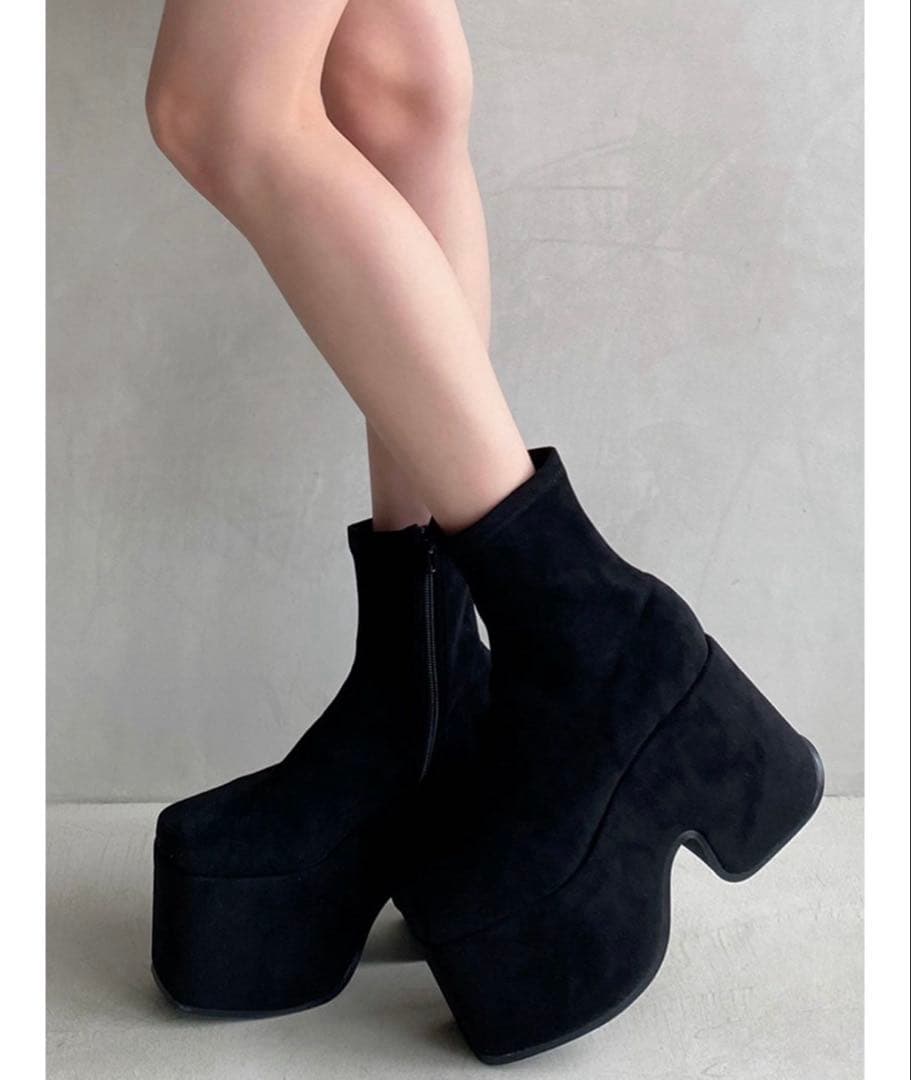 RESEXXY♡厚底スエードショートブーツ