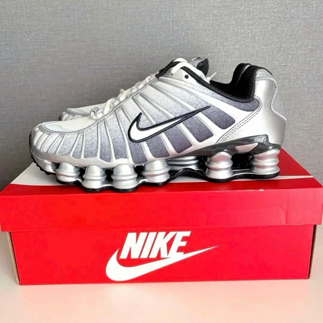 完売26.5cm✨新品NIKE Shox TL IH4466-095 シルバー系