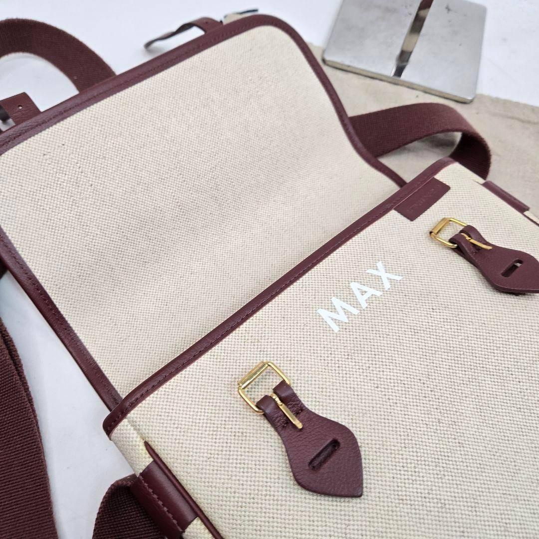 美品袋付 L/Uniform キャンバス レザー ショルダーバッグ