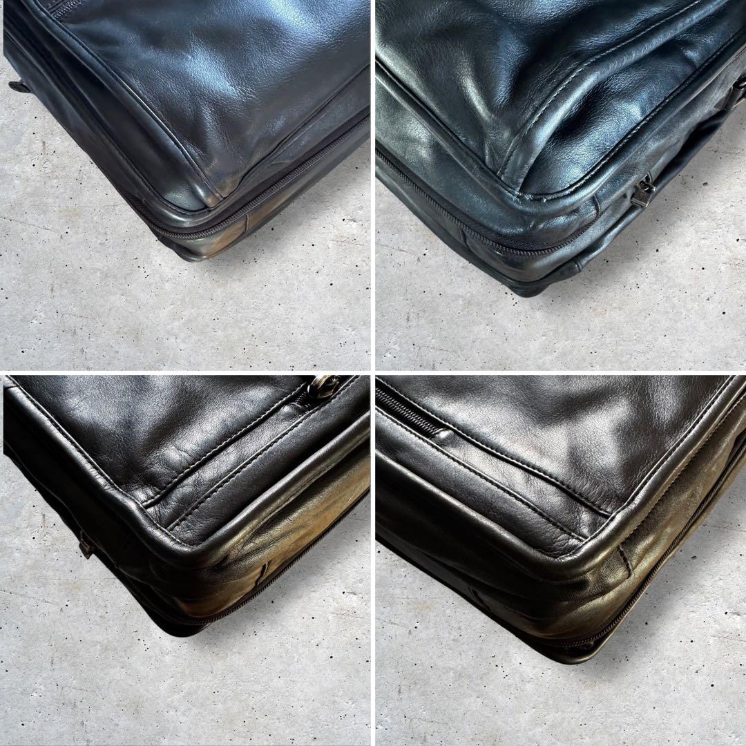 TUMI ミディアム エクスパンダブル オーガナイザー ブリーフ オールレザー