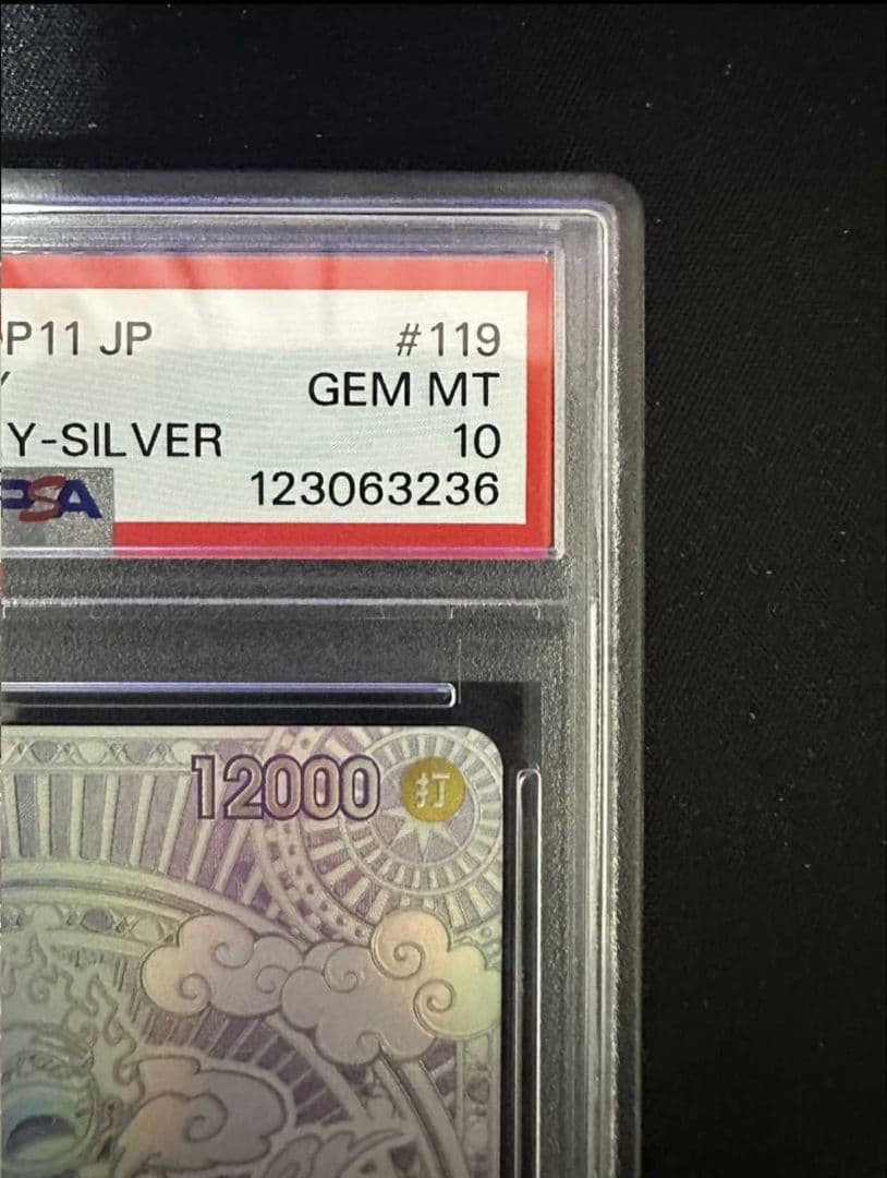 モンキー・D・ルフィ SPシークレット 銀背景 神速の拳 PSA10