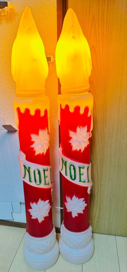 ビンテージ ノエル キャンドル イルミネーションライト ブローモールド ライト