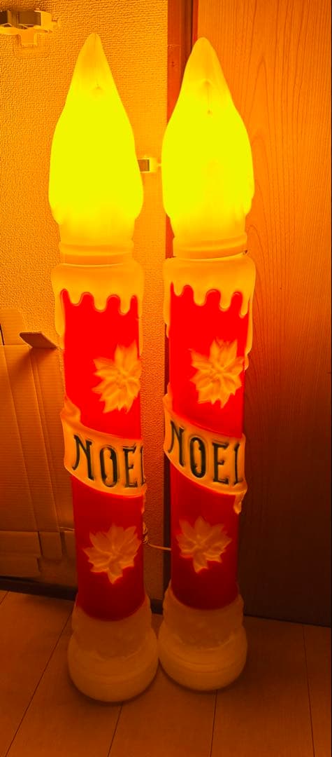 ビンテージ ノエル キャンドル イルミネーションライト ブローモールド ライト