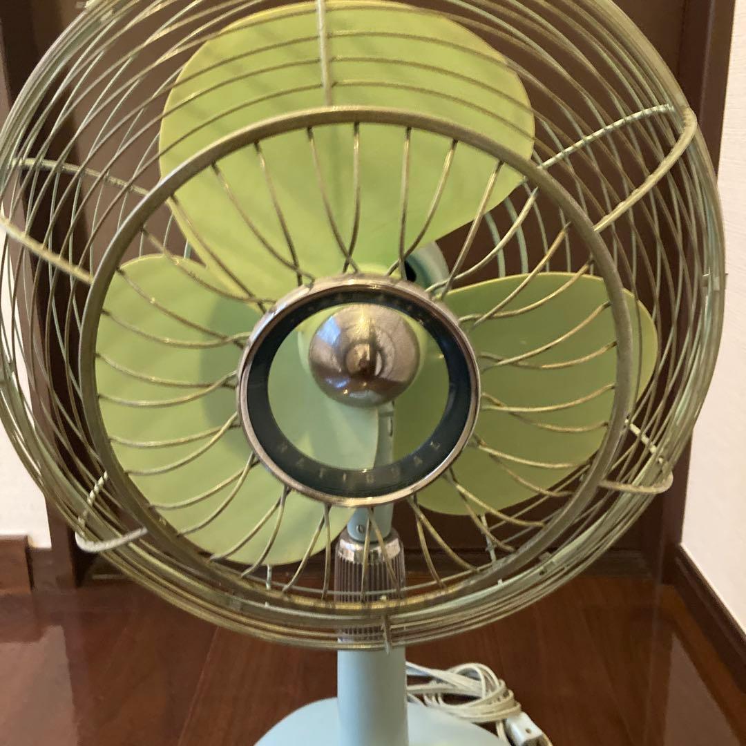 ナショナル ミントグリーン 扇風機 3枚羽根
