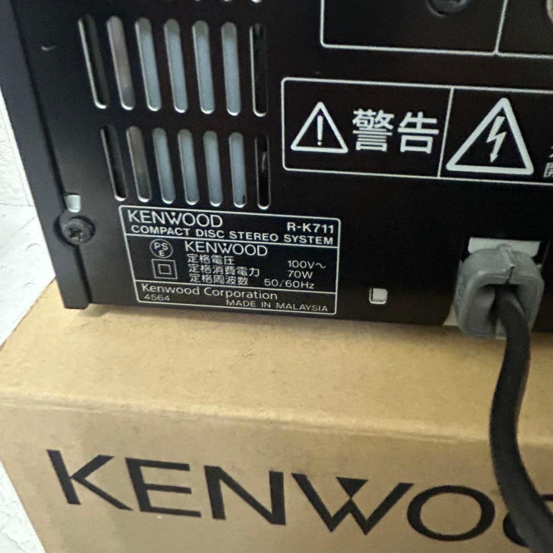 【動作品】KENWOOD Hi-Fi コンポーネントシステム　R-K711 B
