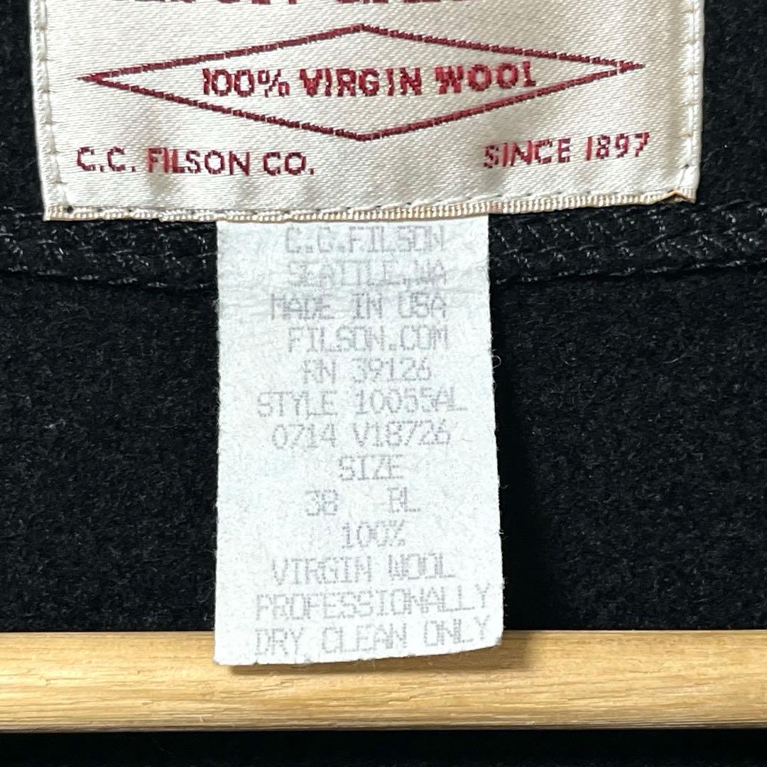 《FILSON》MACKINAW WOOL VEST BLACK 38