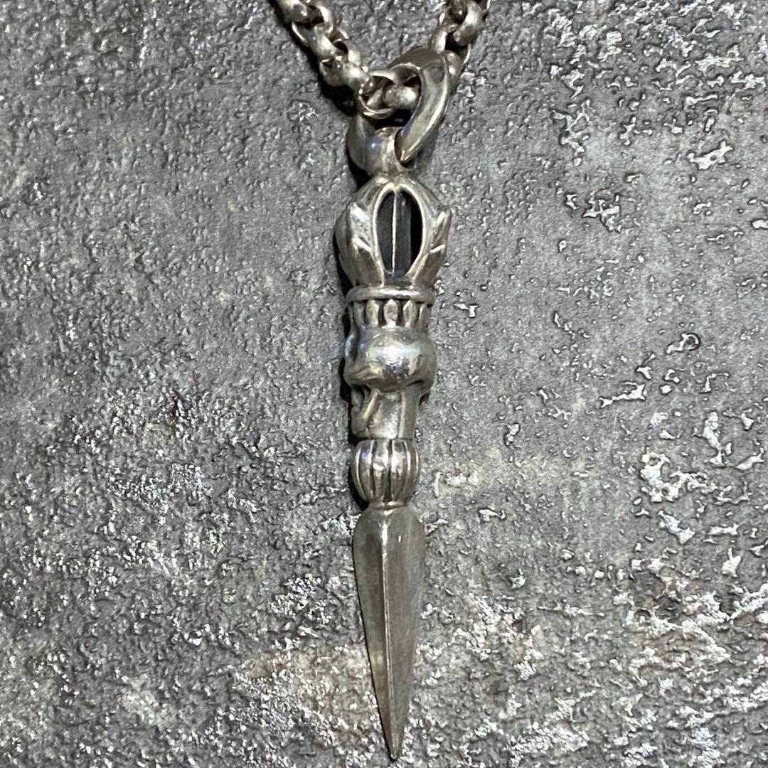廃盤 SHAMBALLA シャンバラ スカル ダガー ペンダント ネックレス