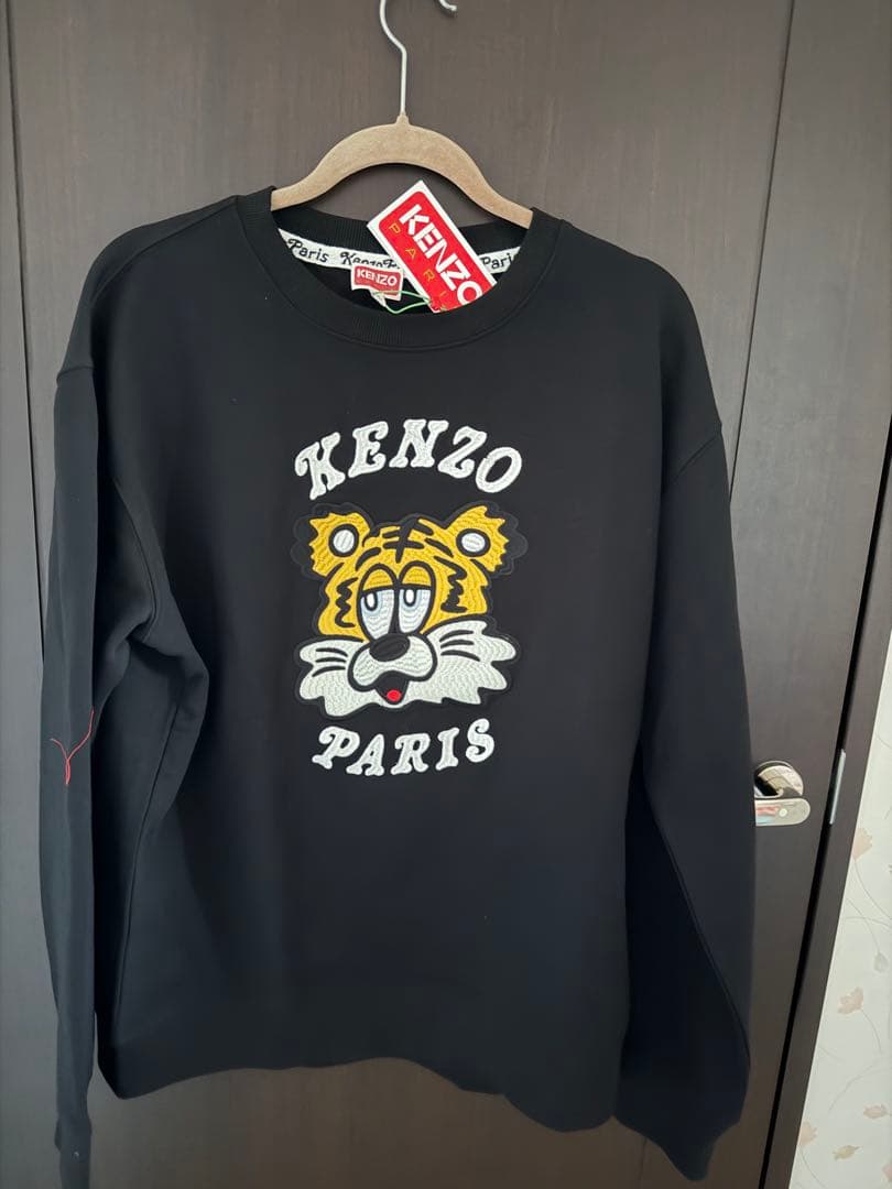 KENZO トラ刺繍 スウェット L 黒