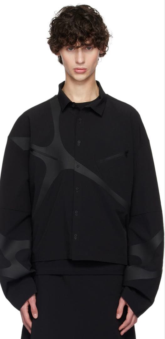 HELIOT EMIL ブラック Insterno シャツ