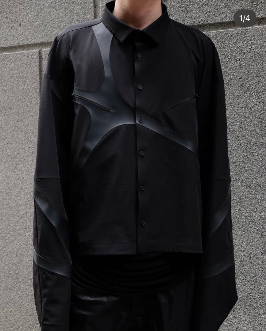 HELIOT EMIL ブラック Insterno シャツ