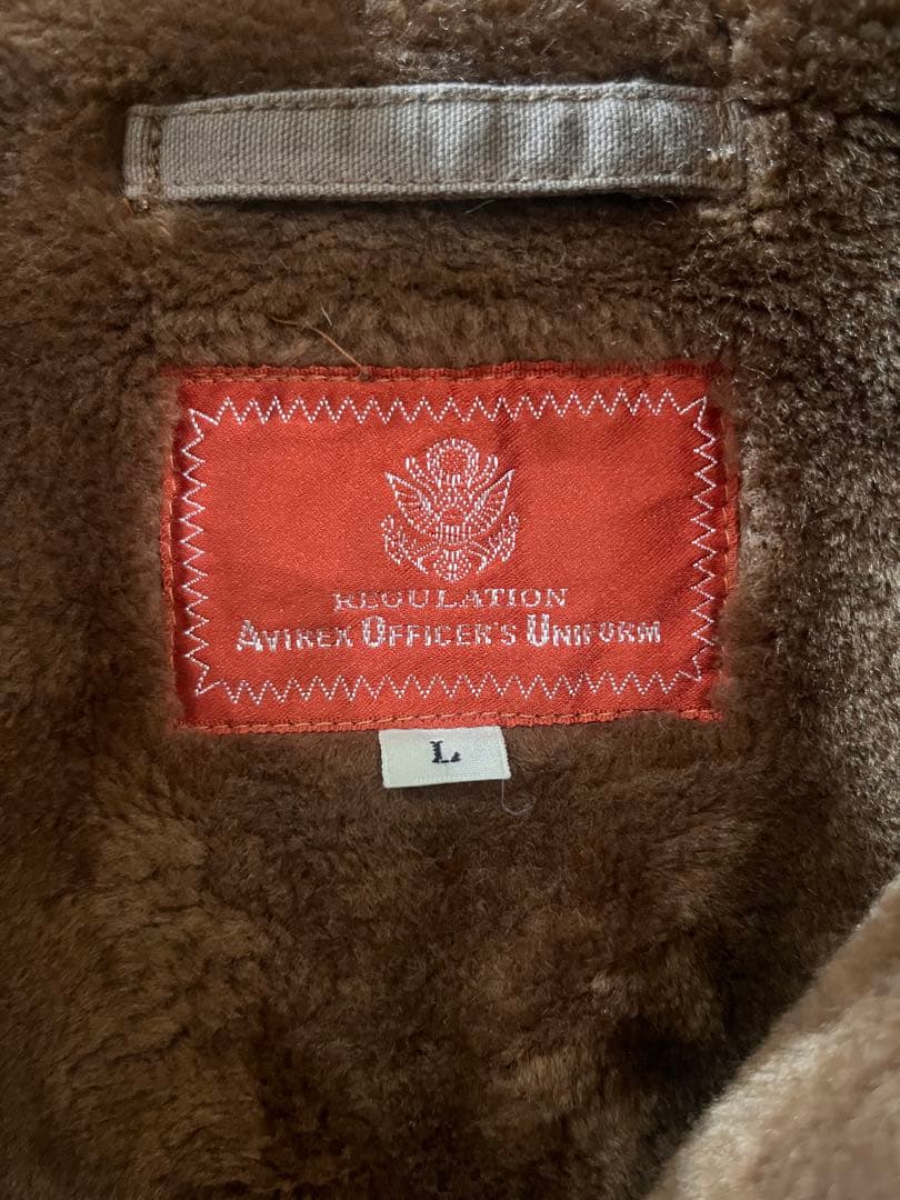 【AVIREX】B-3タイプ ボアジャケット フライトジャケット L