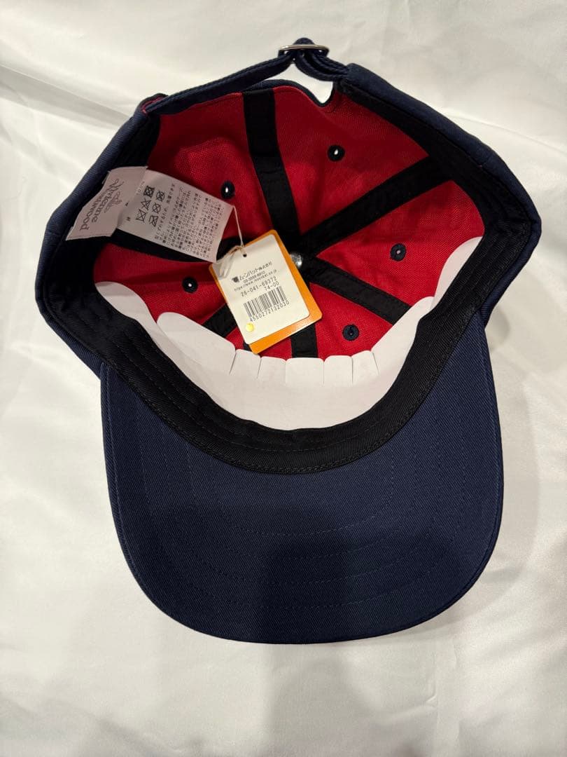 Vivienne Westwood ネイビー コットン ベースボール キャップ