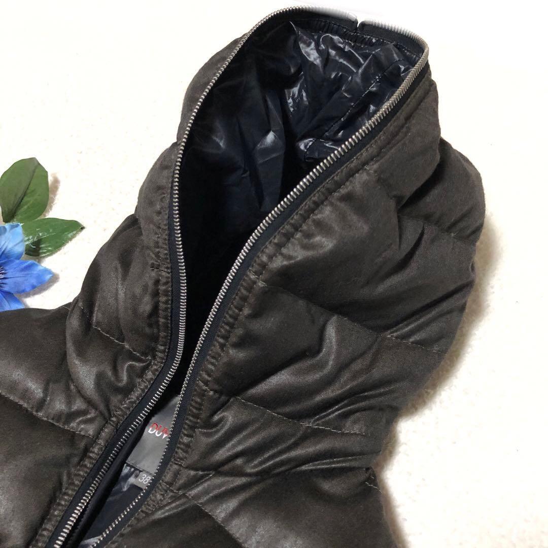 未使用級　デュベティカ　ダウンコート　アチェ　ウール　カシミヤ　ブラウン　38