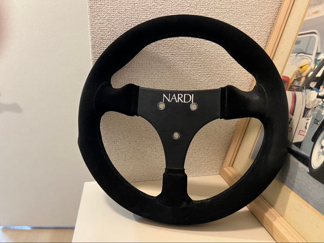ケーターハムセブン用ステアリング NARDI スエード 3スポーク ステアリング