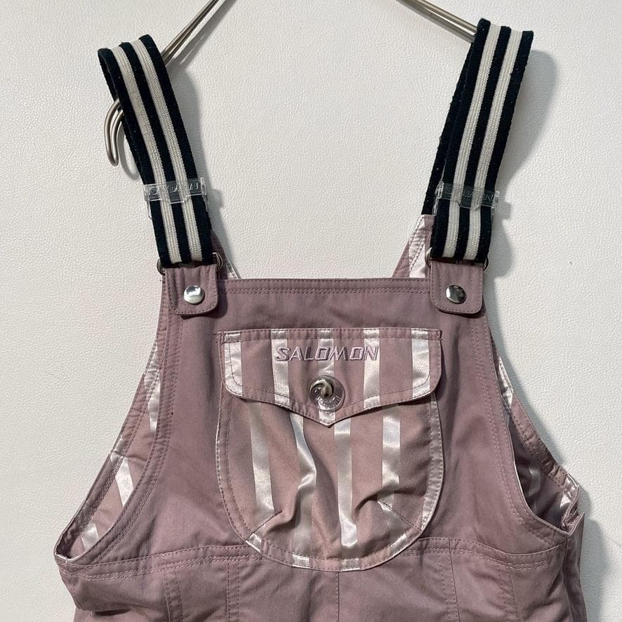 【yyyuuu】SALOMON　レディース スキーウェア上下 シルバー