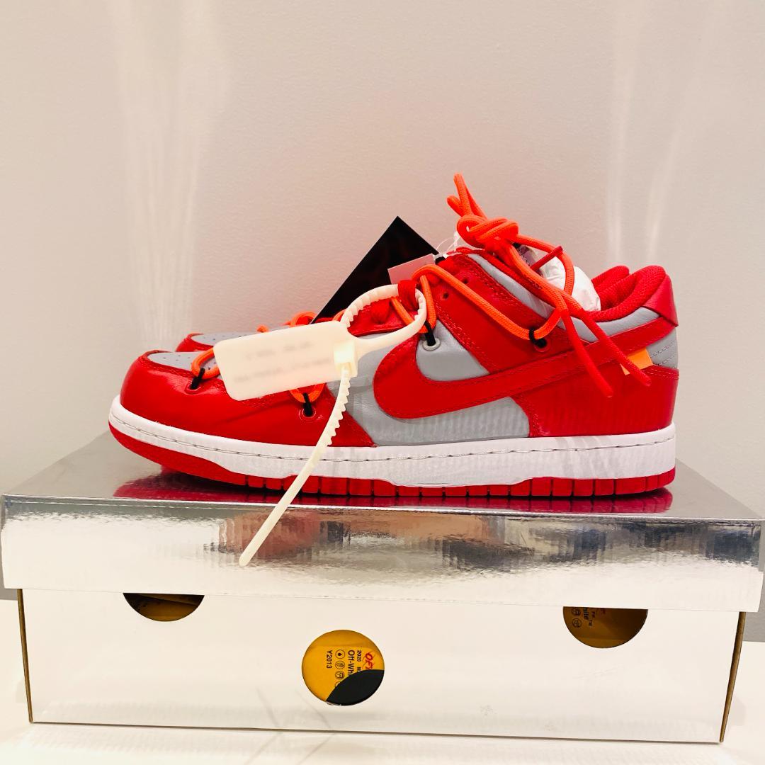 新品 OFF-WHITE×NIKE DUNK LOW LTHR OW 26cm