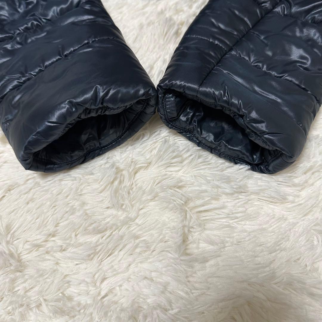美品✨HERNO 高級✨ダウンジャケット ナイロン ファー ネイビー 14A