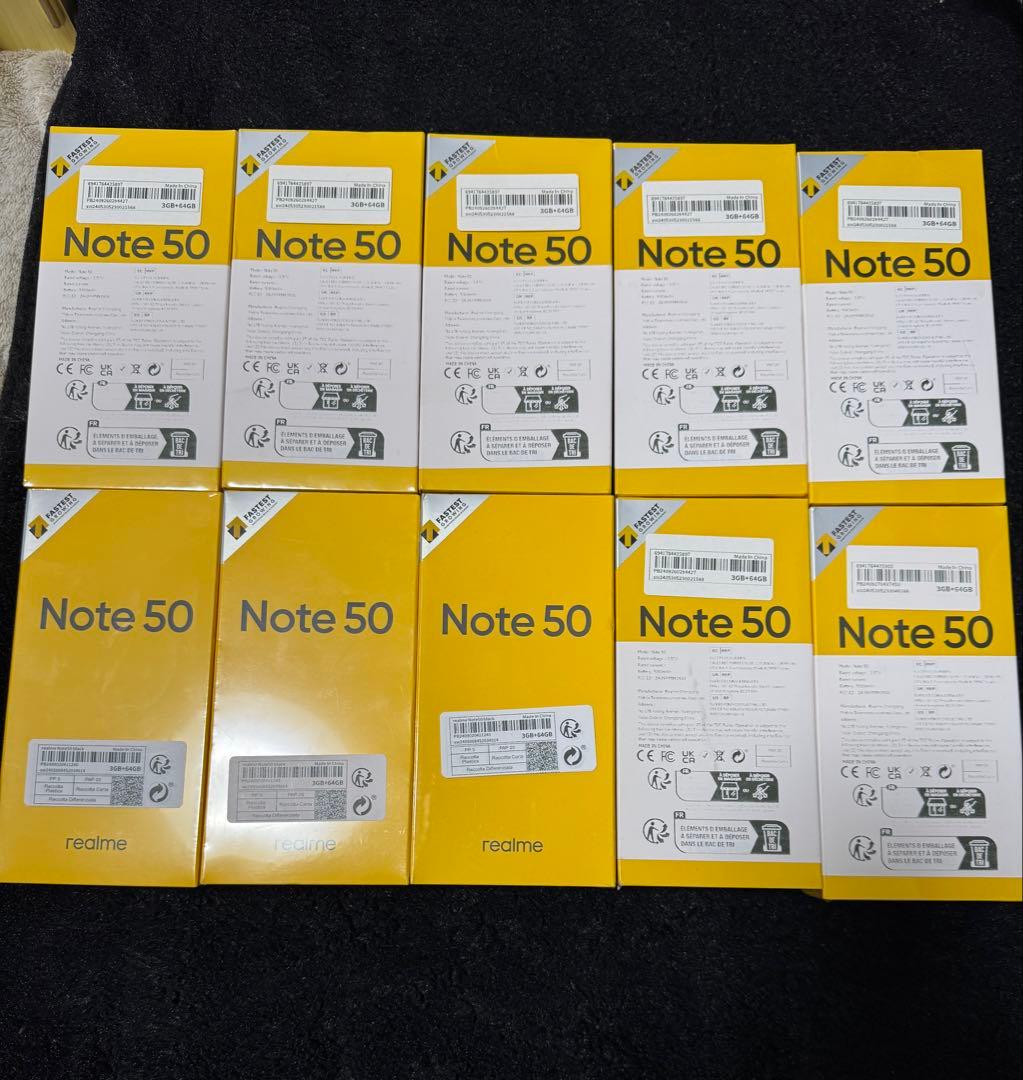 realme Note 50 3GB + 64GB 【10台セット】