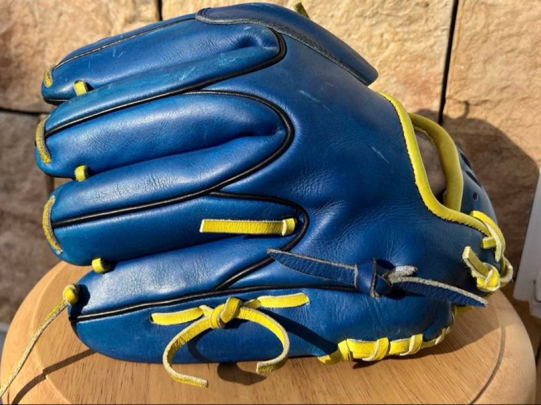 Mizuno ミズノ 投手用グローブ 軟式グローブ 青