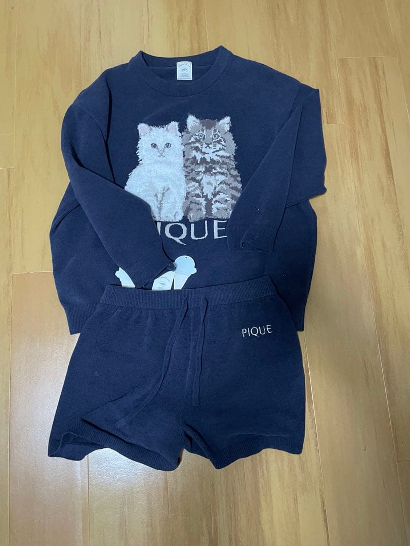 gelato pique ジェラピケ　ツインキャットジャガードプルオーバー