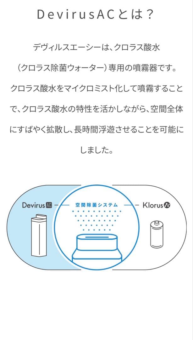 Devirus AC 空気清浄機 日本製　DVAC-1500 空間除菌デバイス