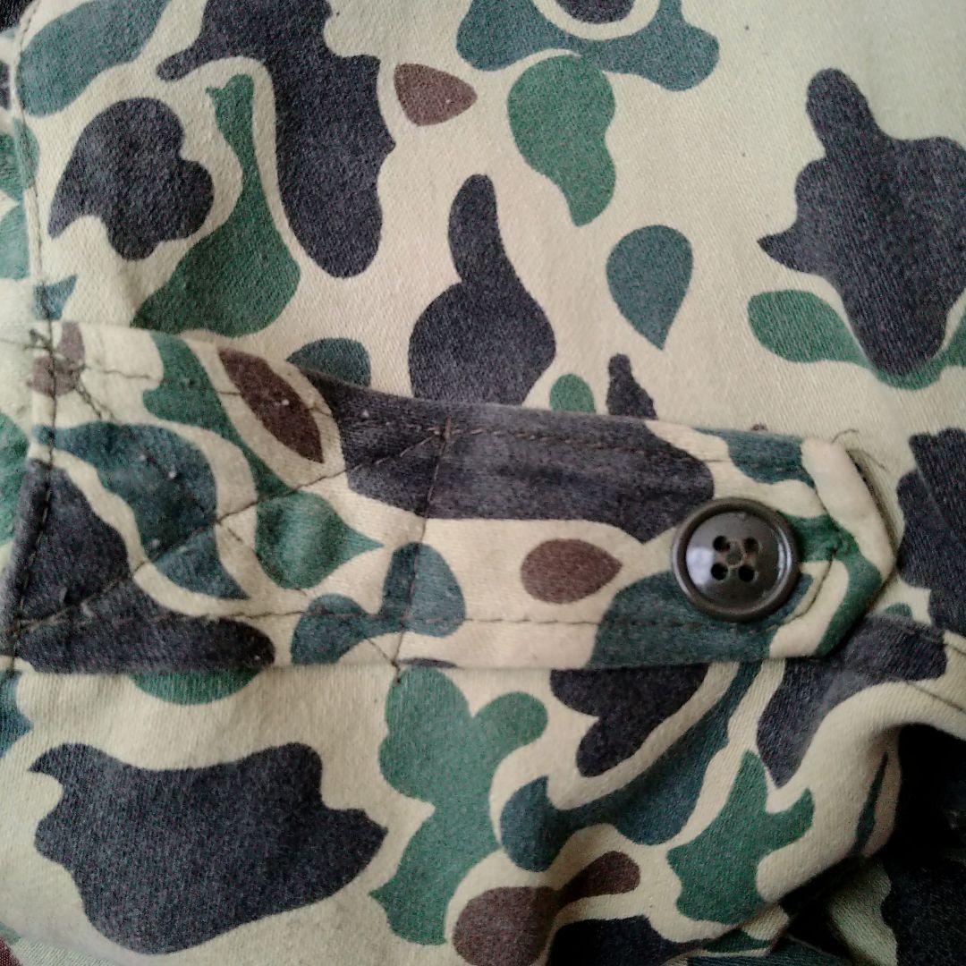 60s 70s ベオガムカモ ダックハンターカモ ミリタリー シャツ US36程