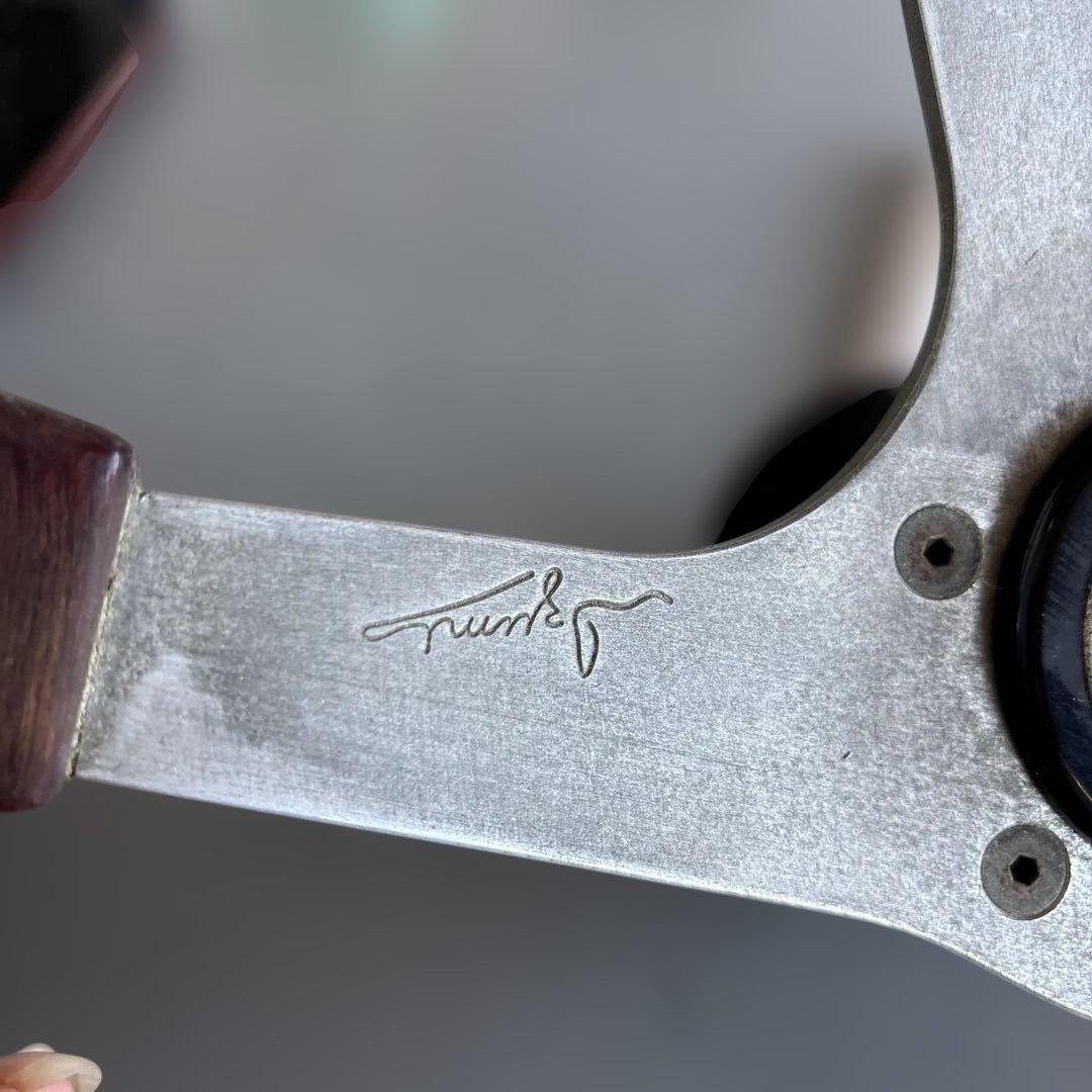 希少　ハンドル　ウッドステアリング　アバルト　ABARTH