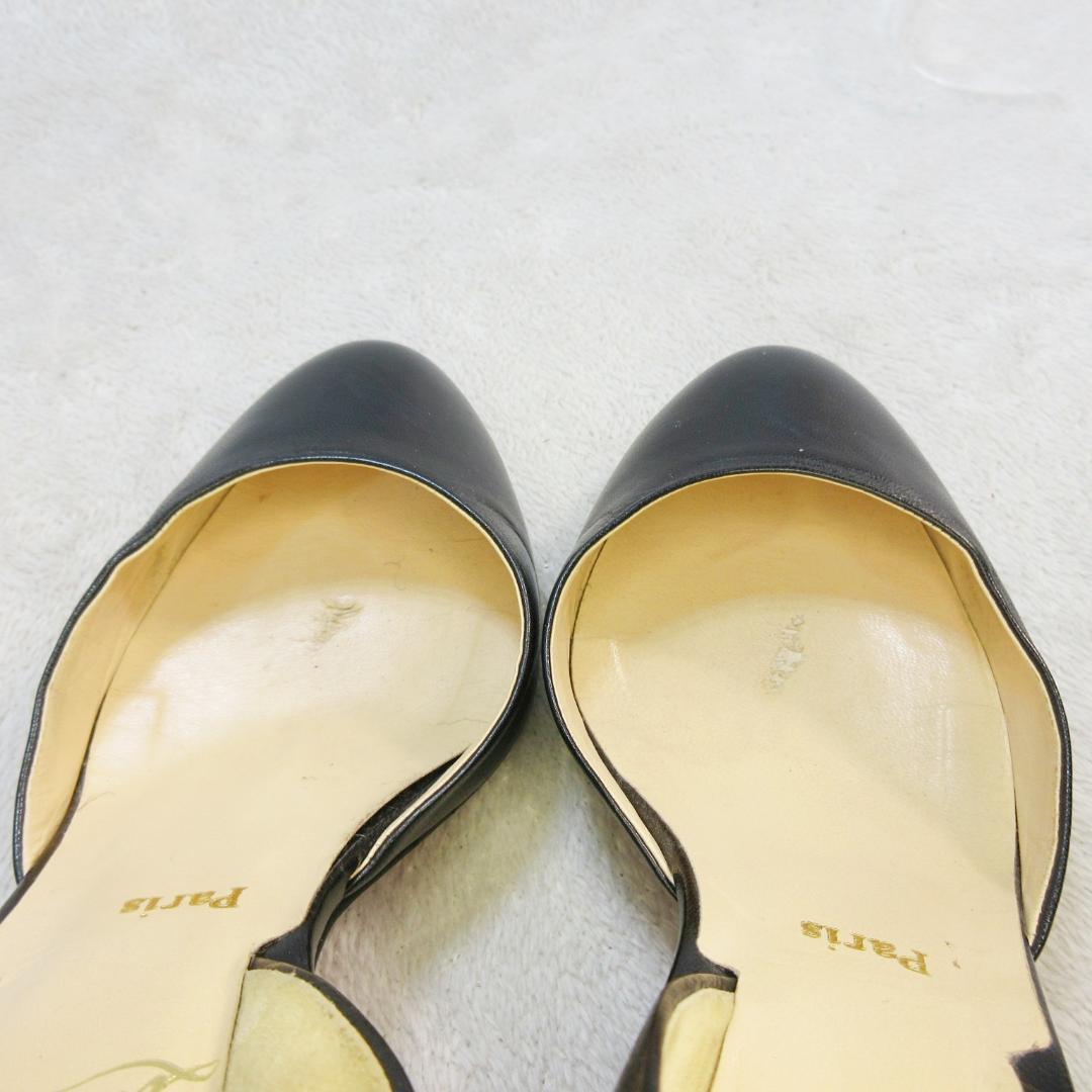 ✨美品✨クリスチャン ルブタン ブラックレザー パンプス EU34.5