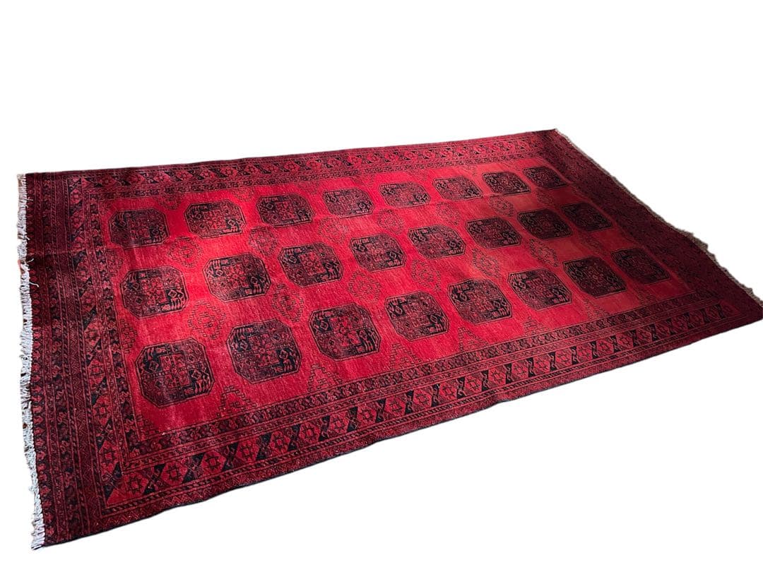 【オススメです】ヴィンデージ　ラグ　278×162cm