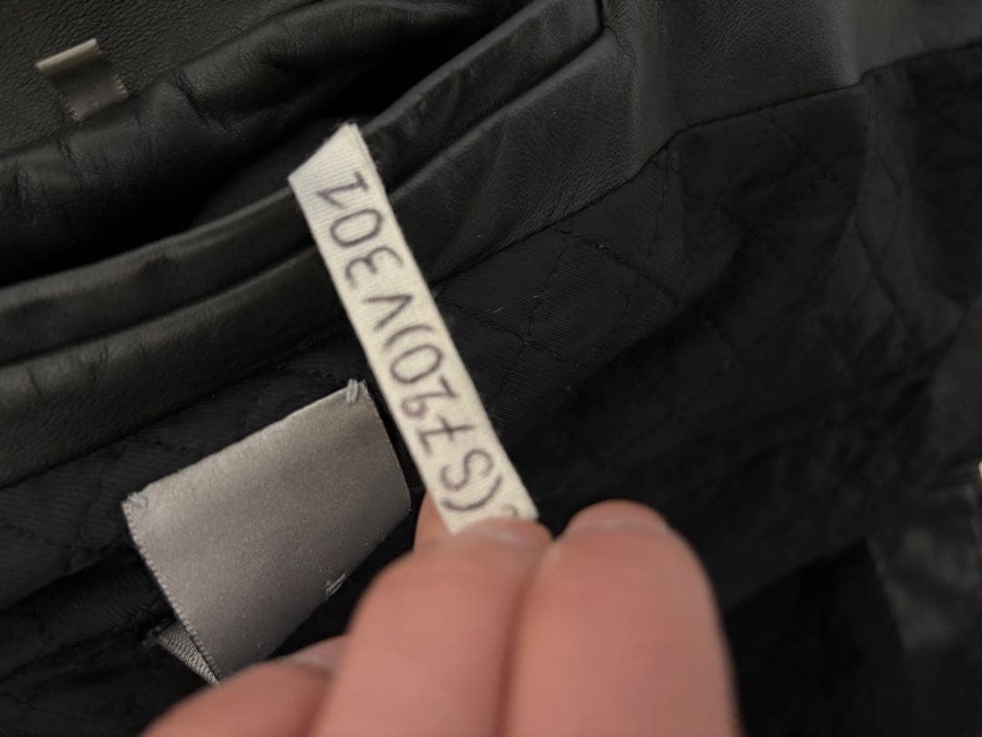 ショーサンプル05AWディオールオム Diorhomme レザージャケット