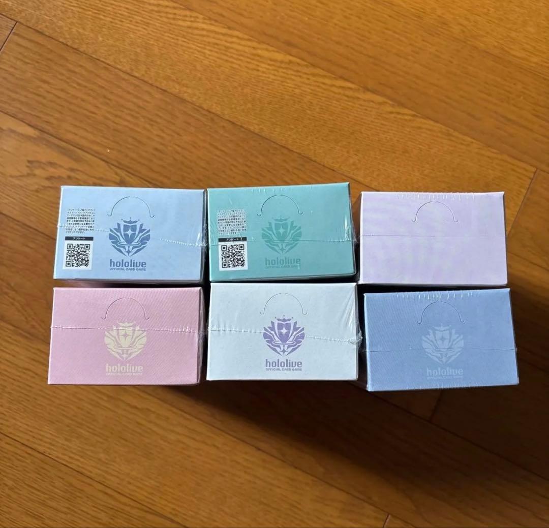 初版 ホロライブカード 第1〜6弾コンプリート BOX シュリンク付き 未開封