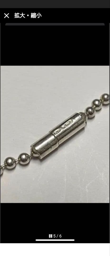 GUCCIシルバードッグタグネックレス