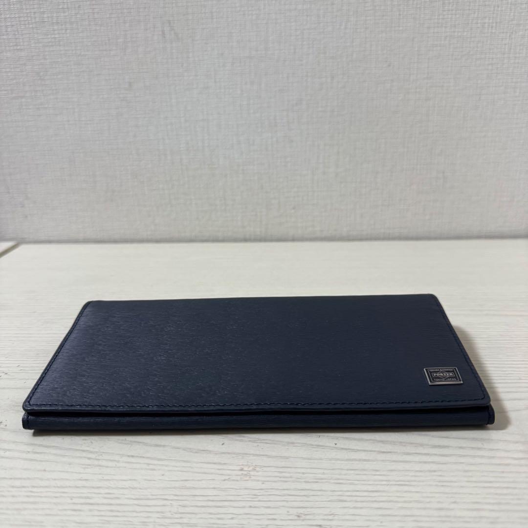 【最終モデル】【新品同様】PORTER ポーター カレント 長財布　ネイビー