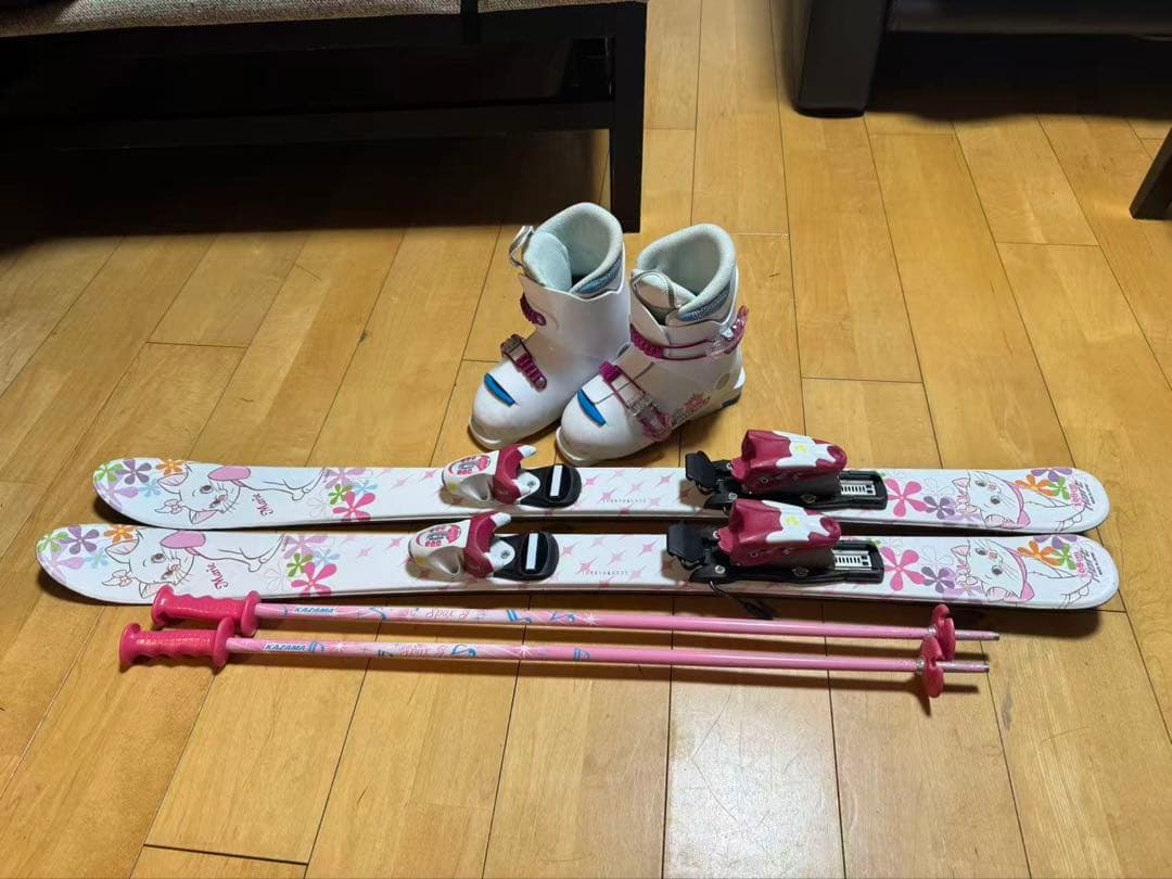 マリー　女の子用　スキーセット108センチ　ブーツ20センチ