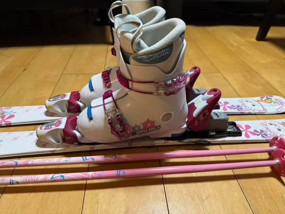マリー　女の子用　スキーセット108センチ　ブーツ20センチ