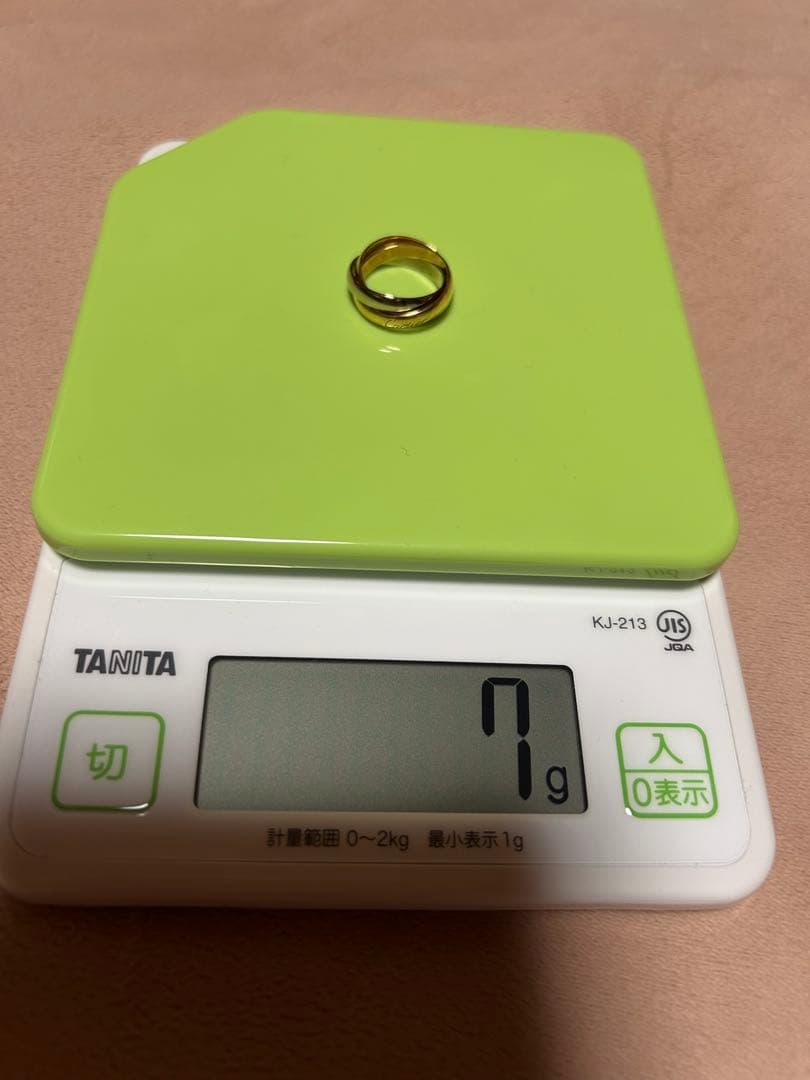 Cartier 3連　ゴールド　トリニティリング K18 10号