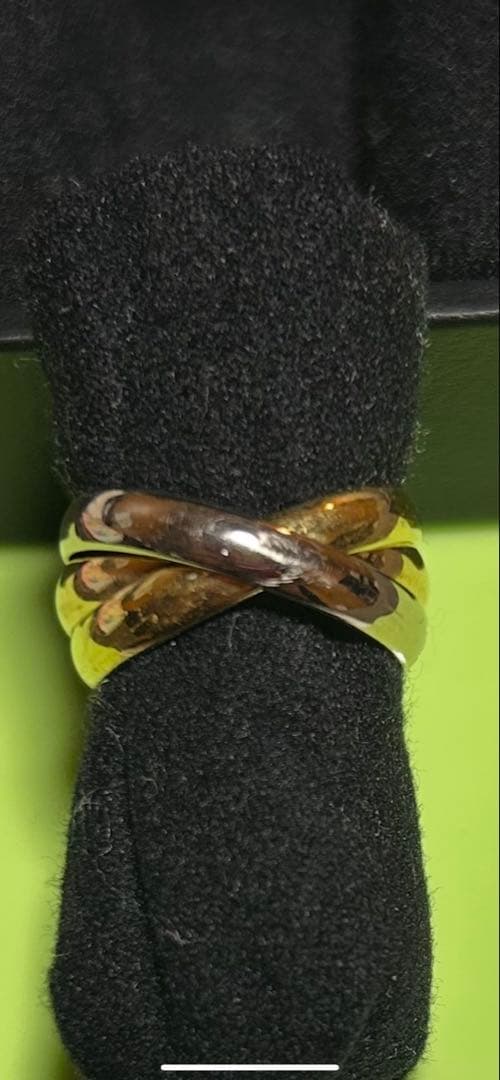 Cartier 3連　ゴールド　トリニティリング K18 10号