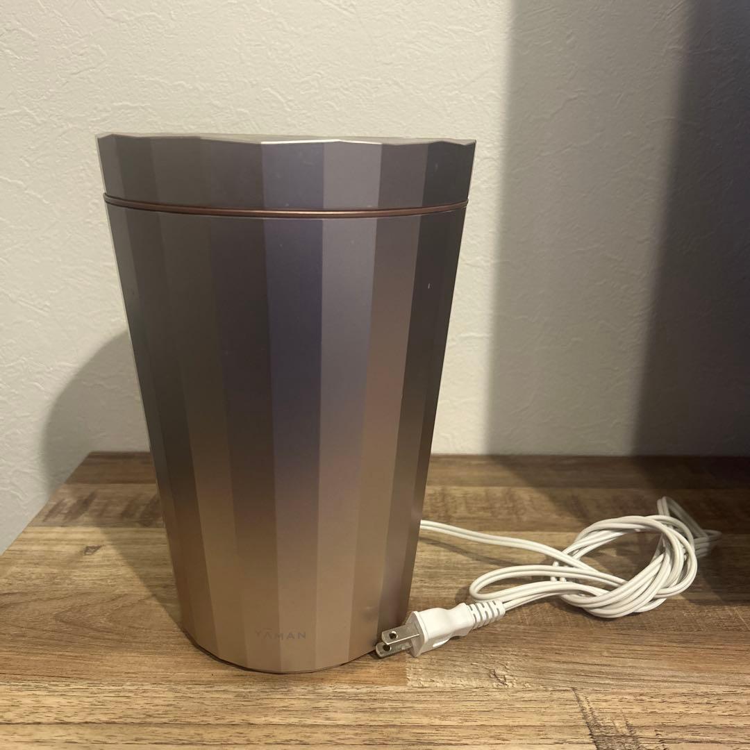 フェイススチーマー 多角形デザイン グラデーションシルバー