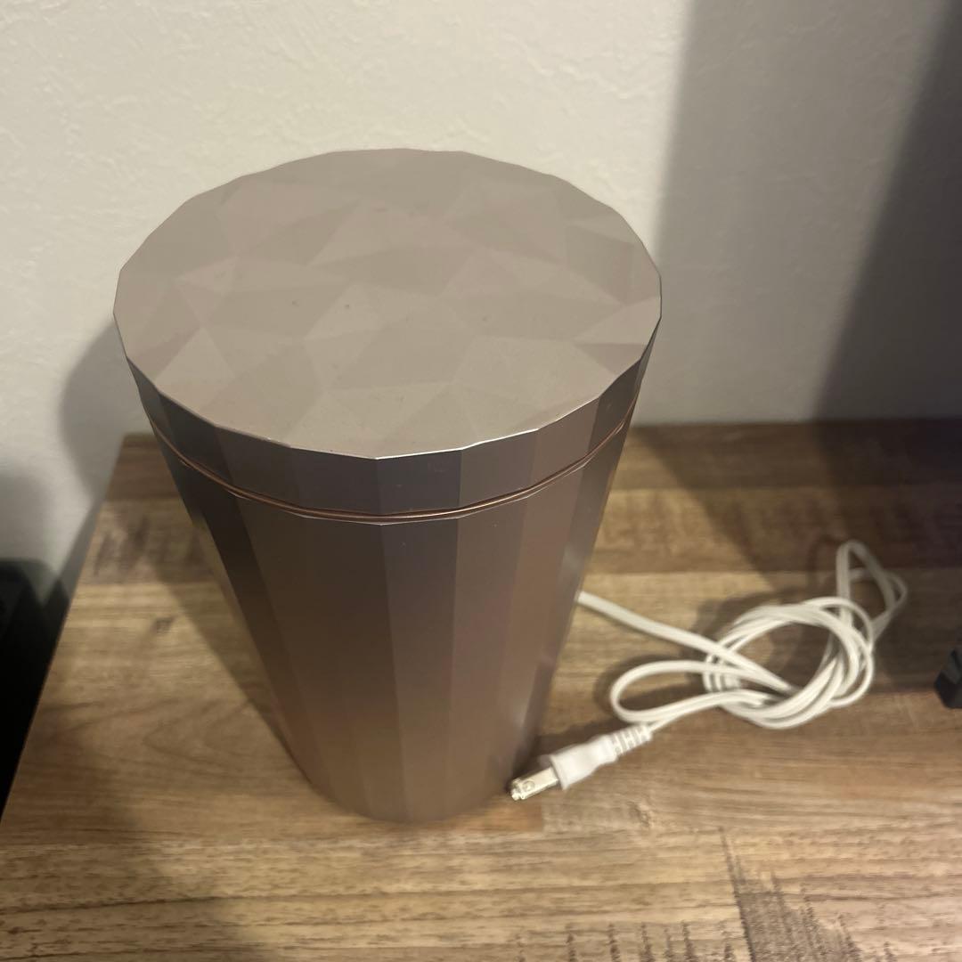 フェイススチーマー 多角形デザイン グラデーションシルバー